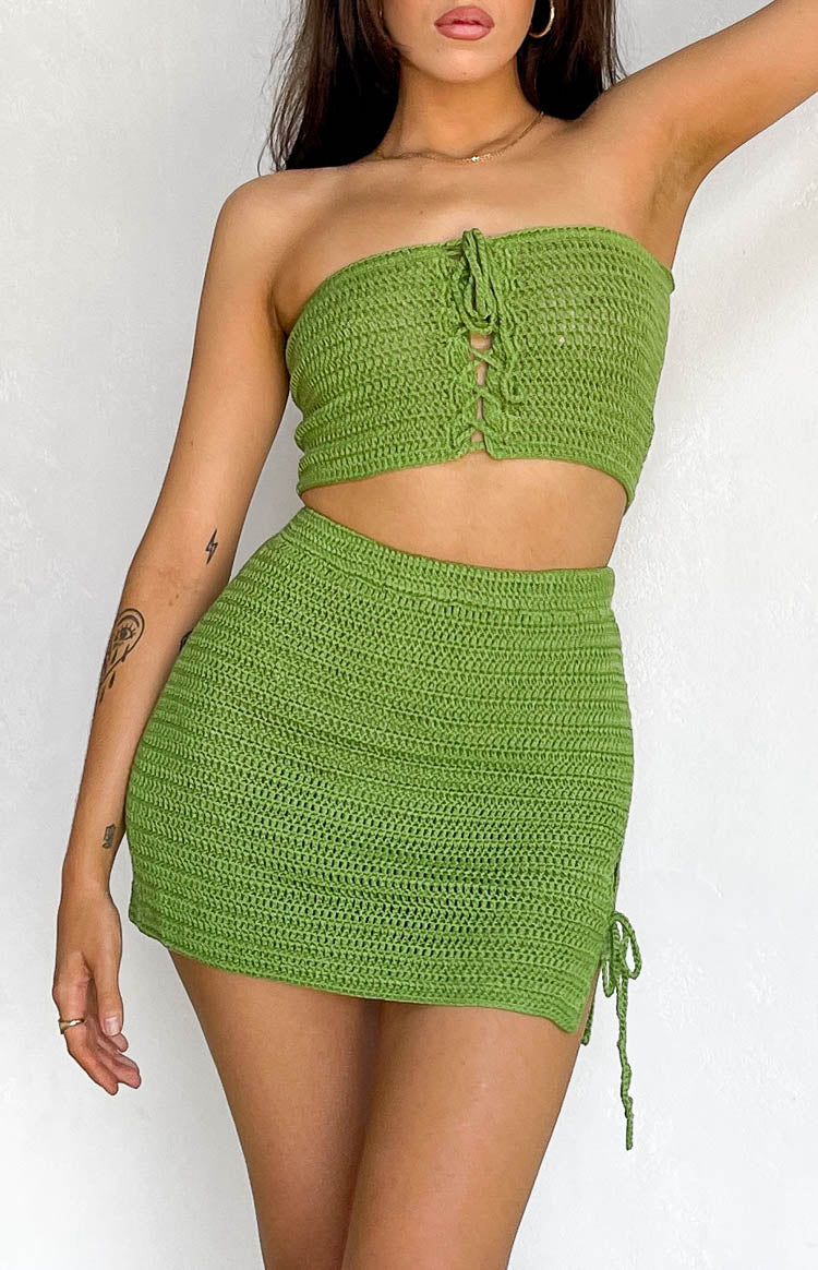 Sunny Green Crochet Mini Skirt BB Exclusive
