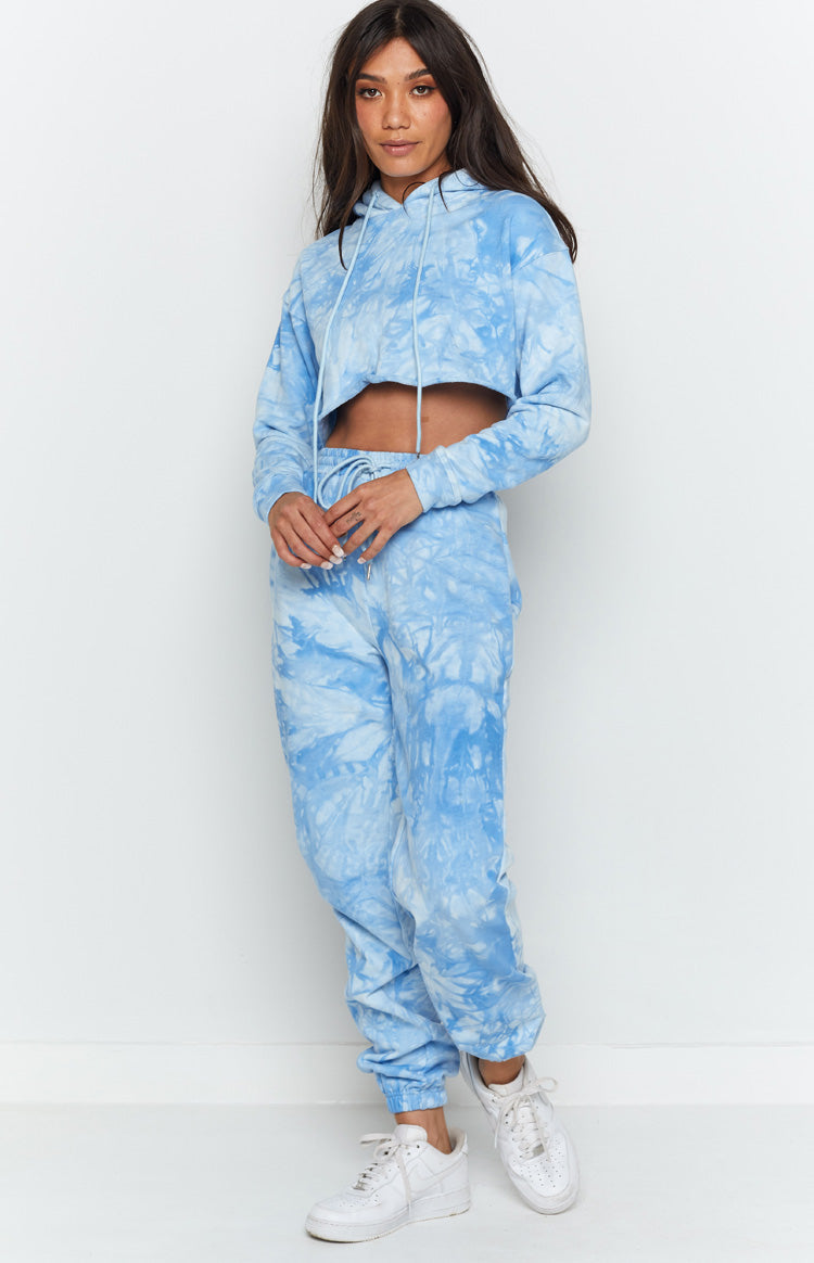 The Creator Hoodie Blue Tie Dye Beginning Boutique