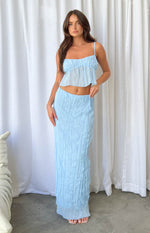 The Moment Blue Maxi Skirt Image