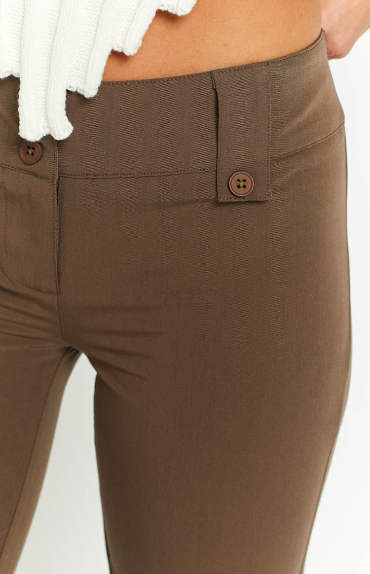Vice Taupe Low Waist Pant Image