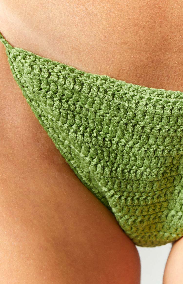 Yamba Green Crochet Bikini Bottom Image