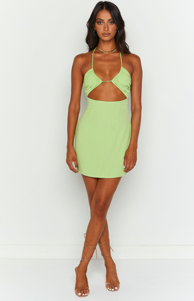 Zona Green Mini Dress Image