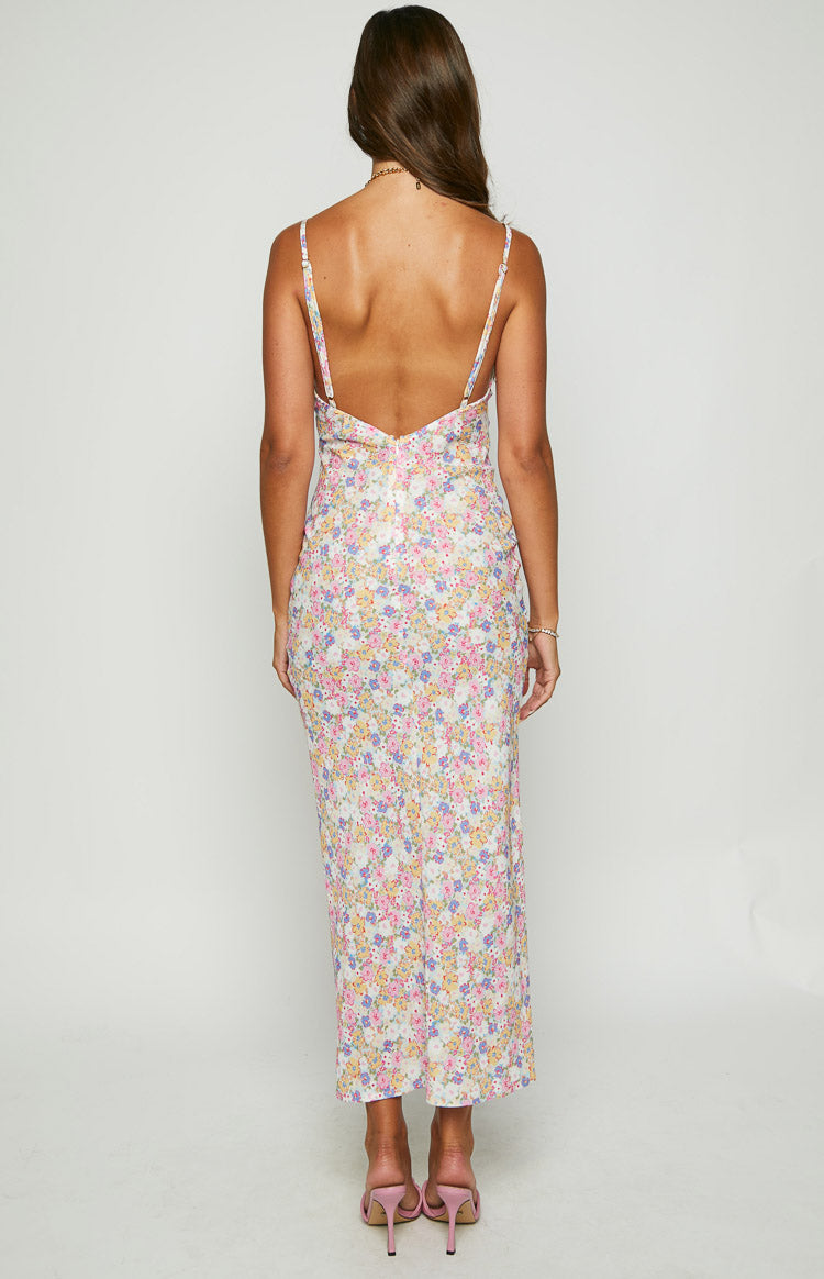 The Exclusive White Floral Lace Maxi Dress Image